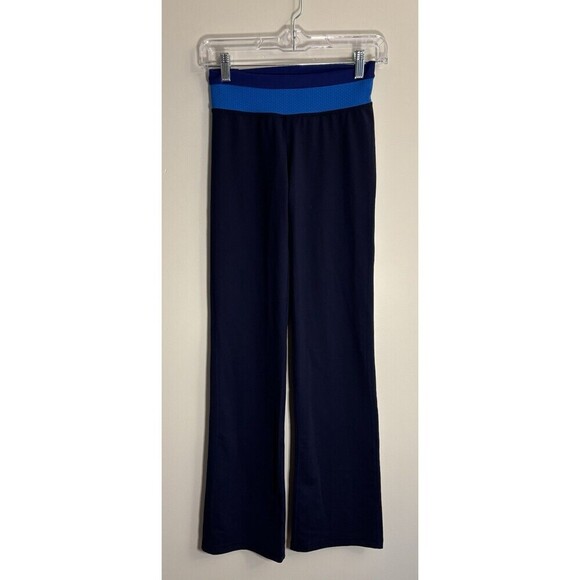 PATAGONIA Pliant Flare Yoga Pants Women XS Navy Blue Stretch Activewear Gym - Picture 1 of 11
